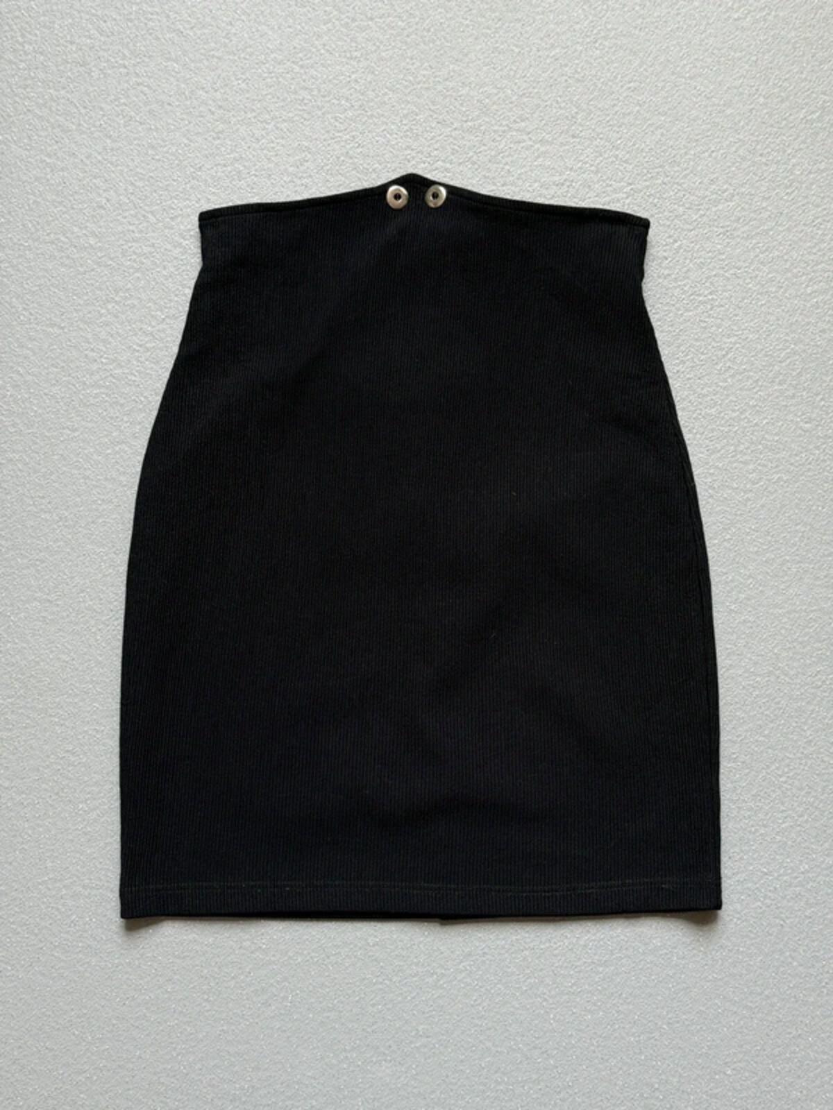 Onyx Y2K Ribbed Mini Skirt Size 6 XS