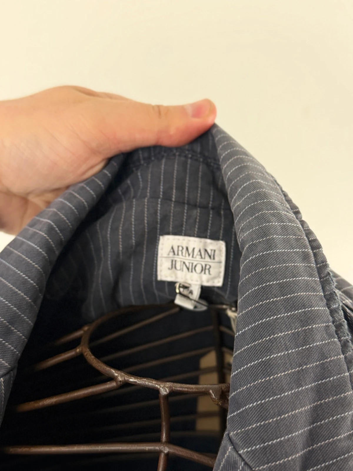 Armani Pinstripe Blazer Jacket Medium Ladies