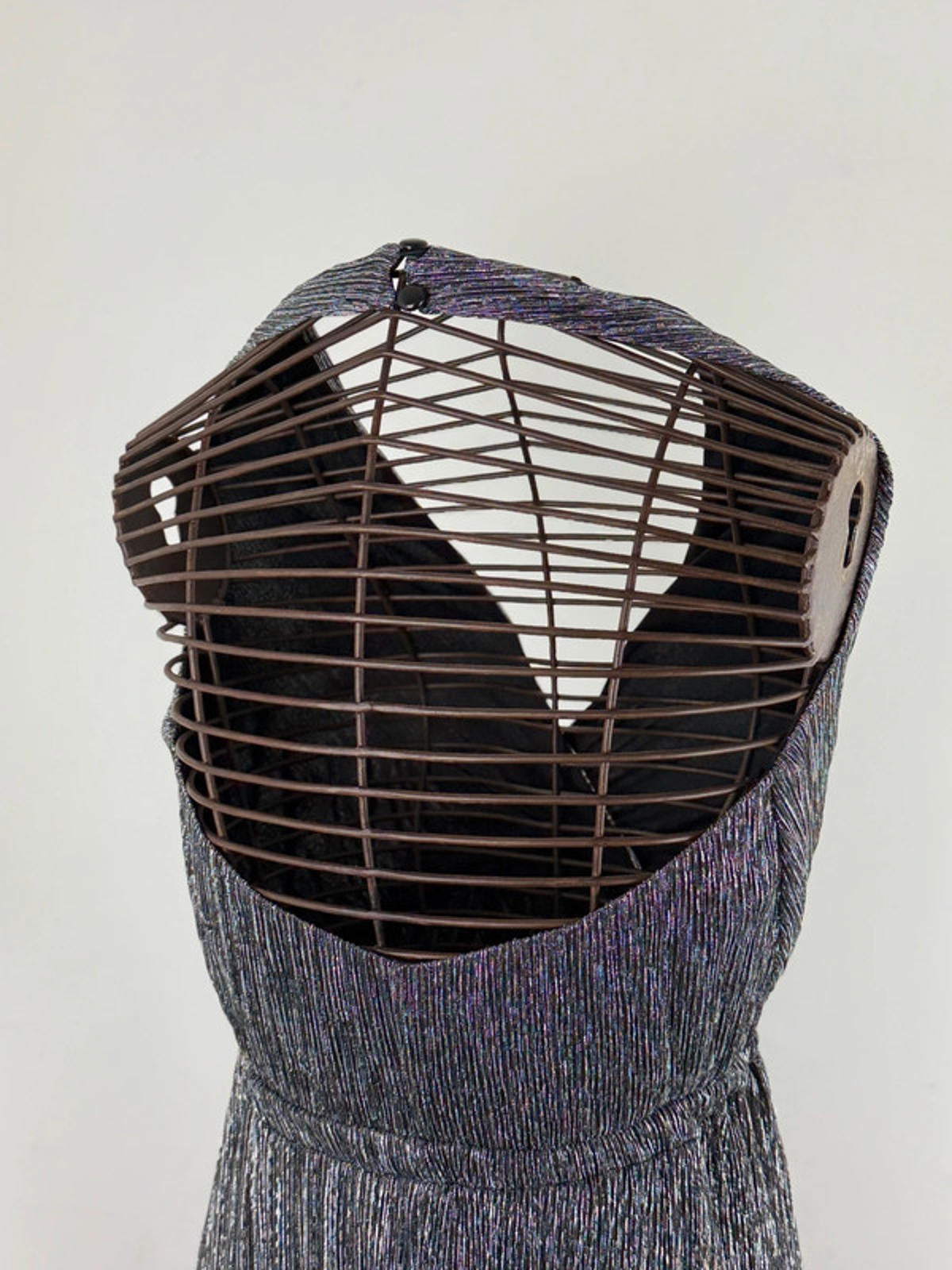 Metallic Backless Dress Size 4 Y2K Miss Selfridge