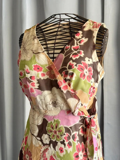Y2K Asymmetrical Japanese Style Sleeveless Dress Size 8/10