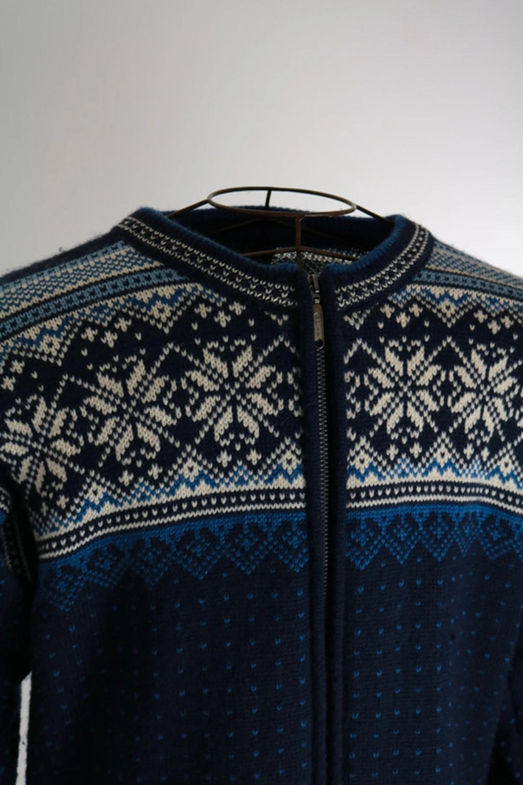 Norway Traditional Zip Cardigan Vintage Large Ladies