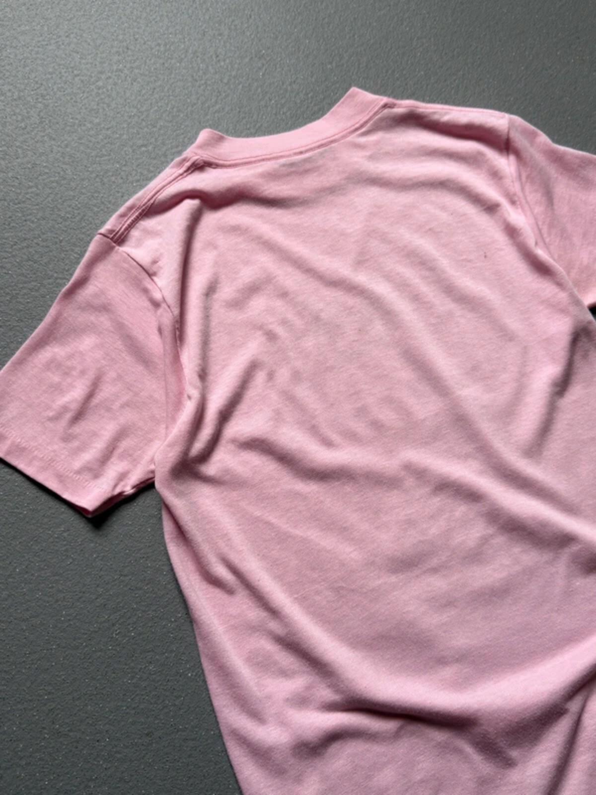 Vintage Single Stitch 80s Pink Omaha Tee Ladies Medium