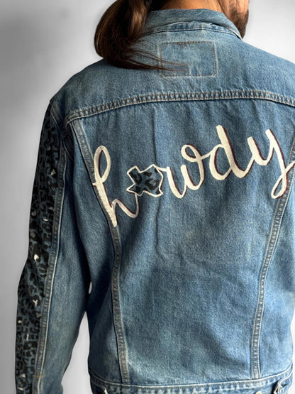 Levi’s Western Custom Painted Denim Jacket Medium