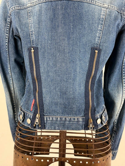 Miss Sixty Denim Utility Jacket Medium Y2K