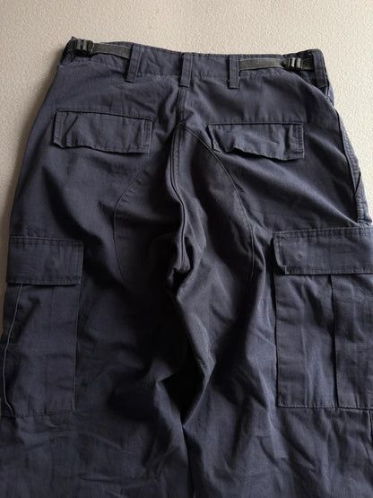 Ripstop Combat Cargo Trousers – Navy – Military Style – W28 L28