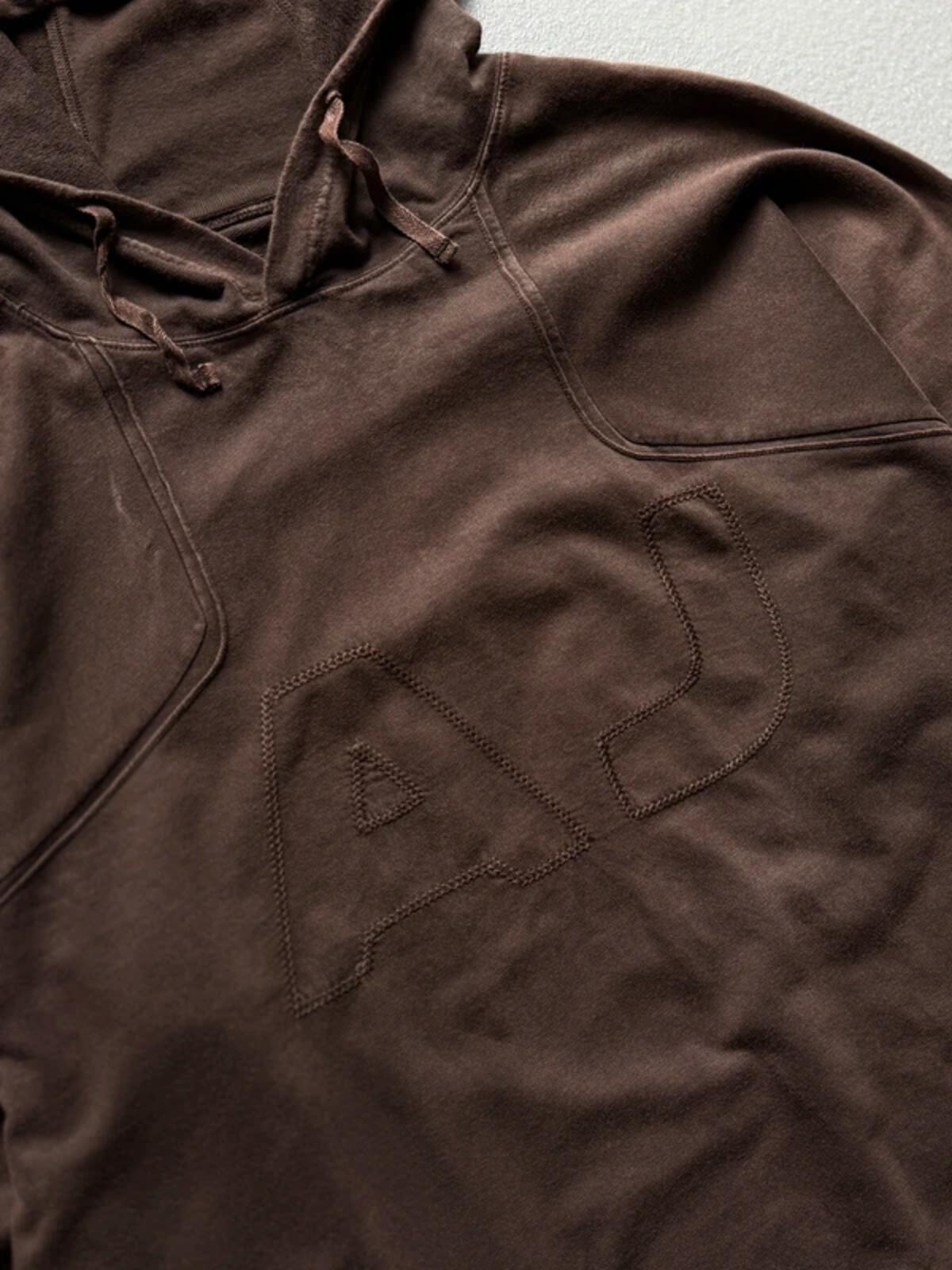 Armani 2000s Utility Hoodie XL Brown