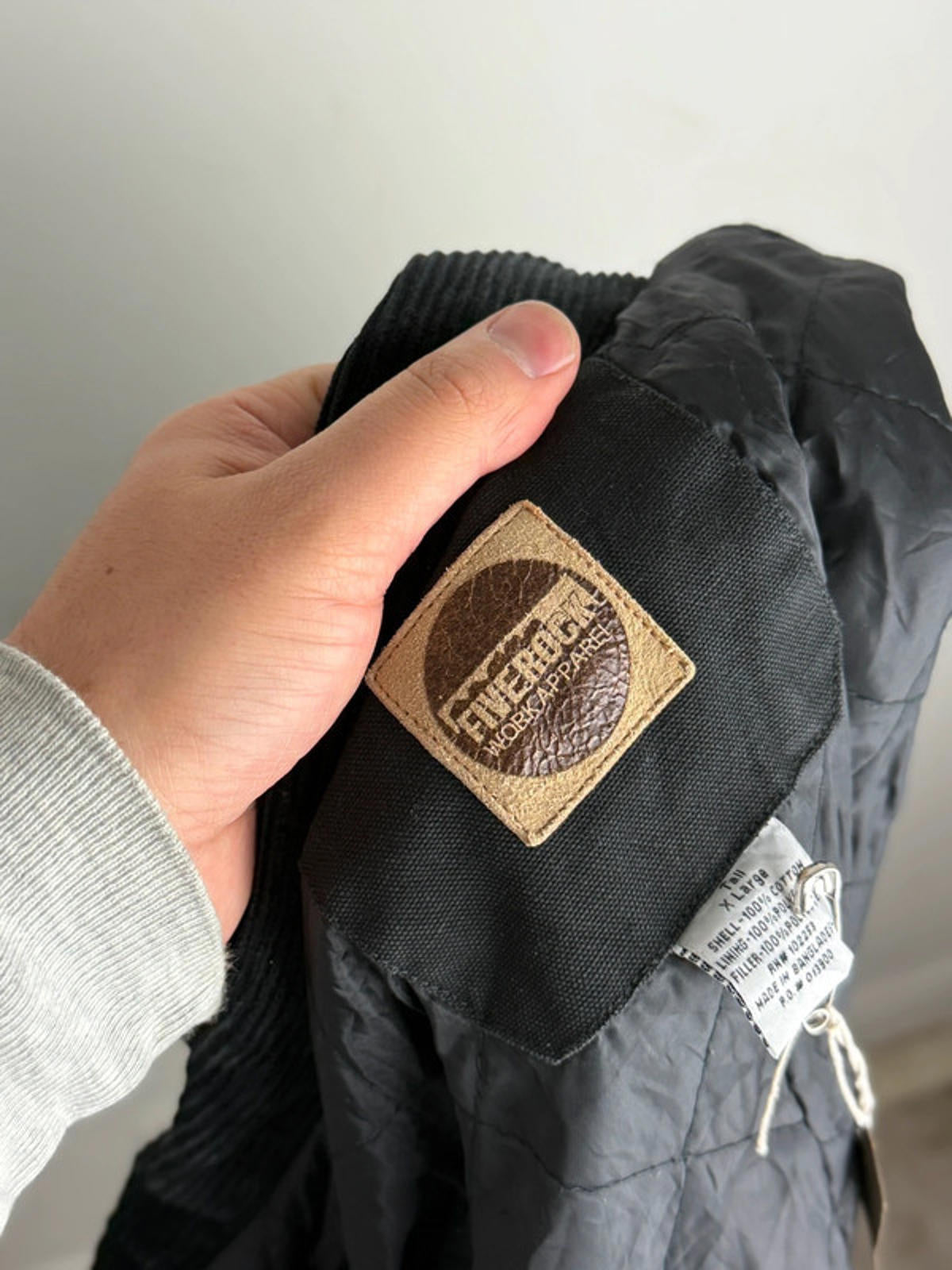 Cropped Black Detroit Work Jacket Large