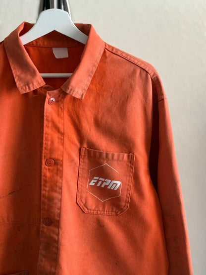 Vintage Orange French Euro Work Jacket XL