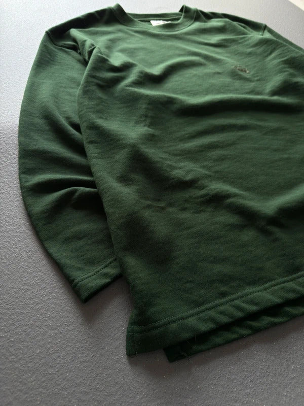 90s Fruit of The Loom Green Blank Sweatshirt Large