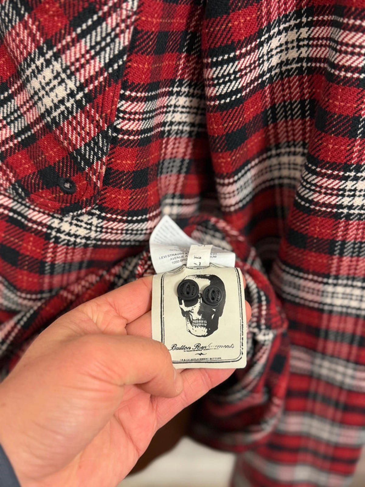 Levi’s Plaid Zip Flannel Overshirt Shacket XL