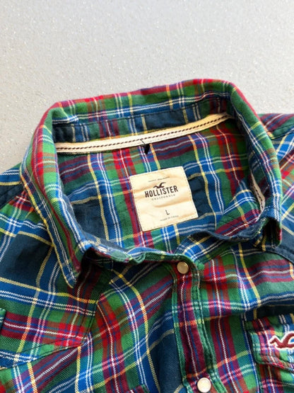 Hollister Y2K Check Shirt Large Ladies