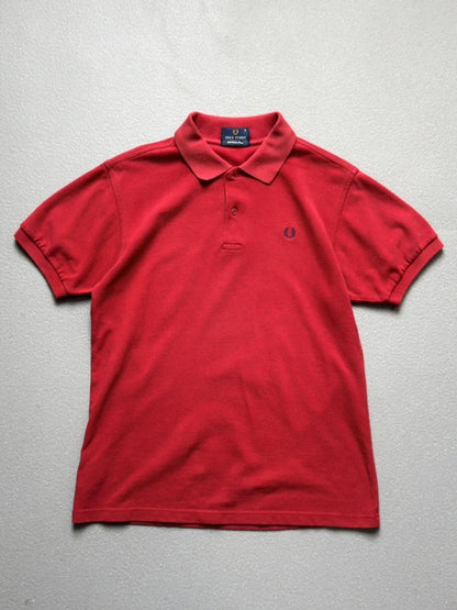 Fred Perry Red Polo Shirt Small Vintage