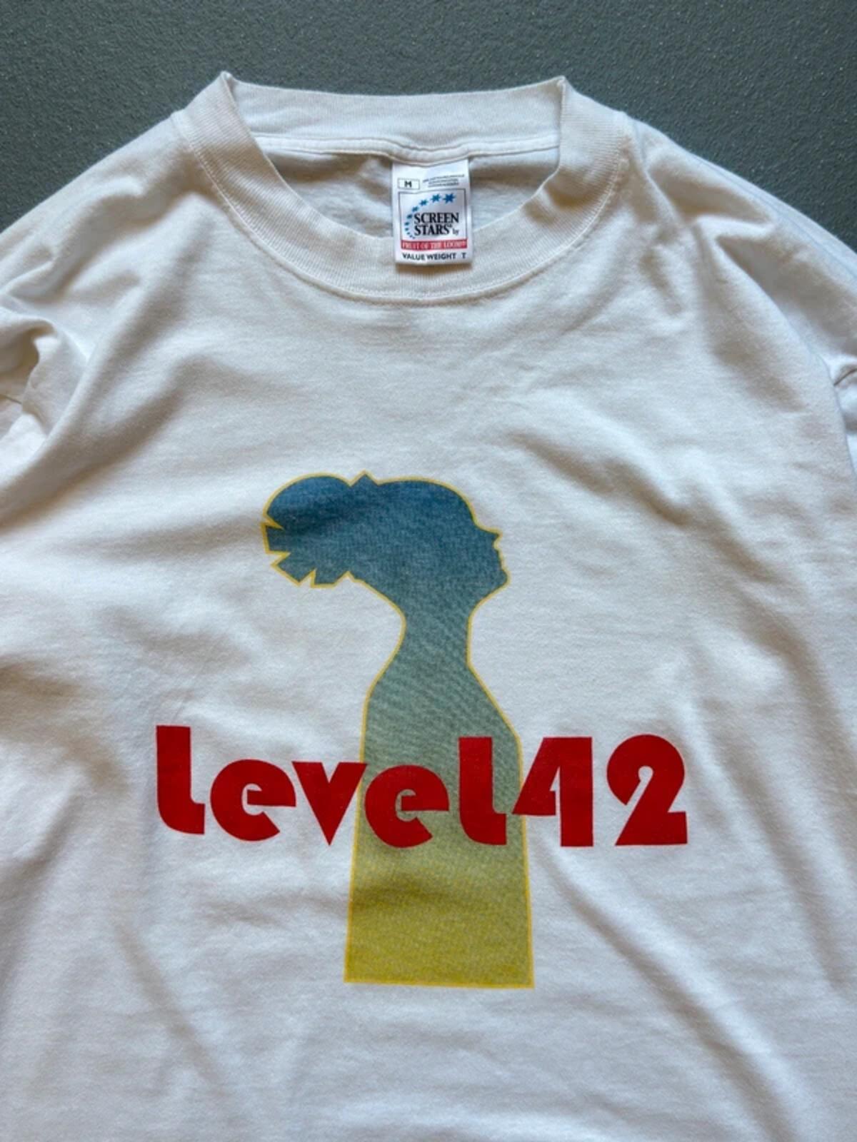 90s Level 42 Vintage Band T Shirt Long Sleeve Medium