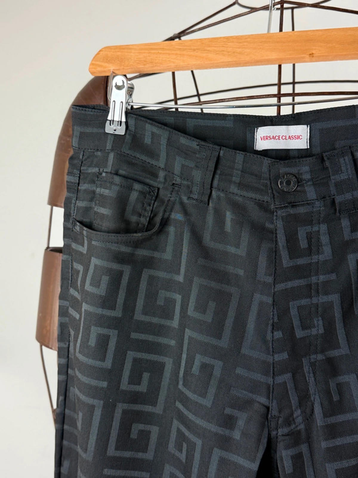 Versace Monogram Straight Men’s Trousers 32”