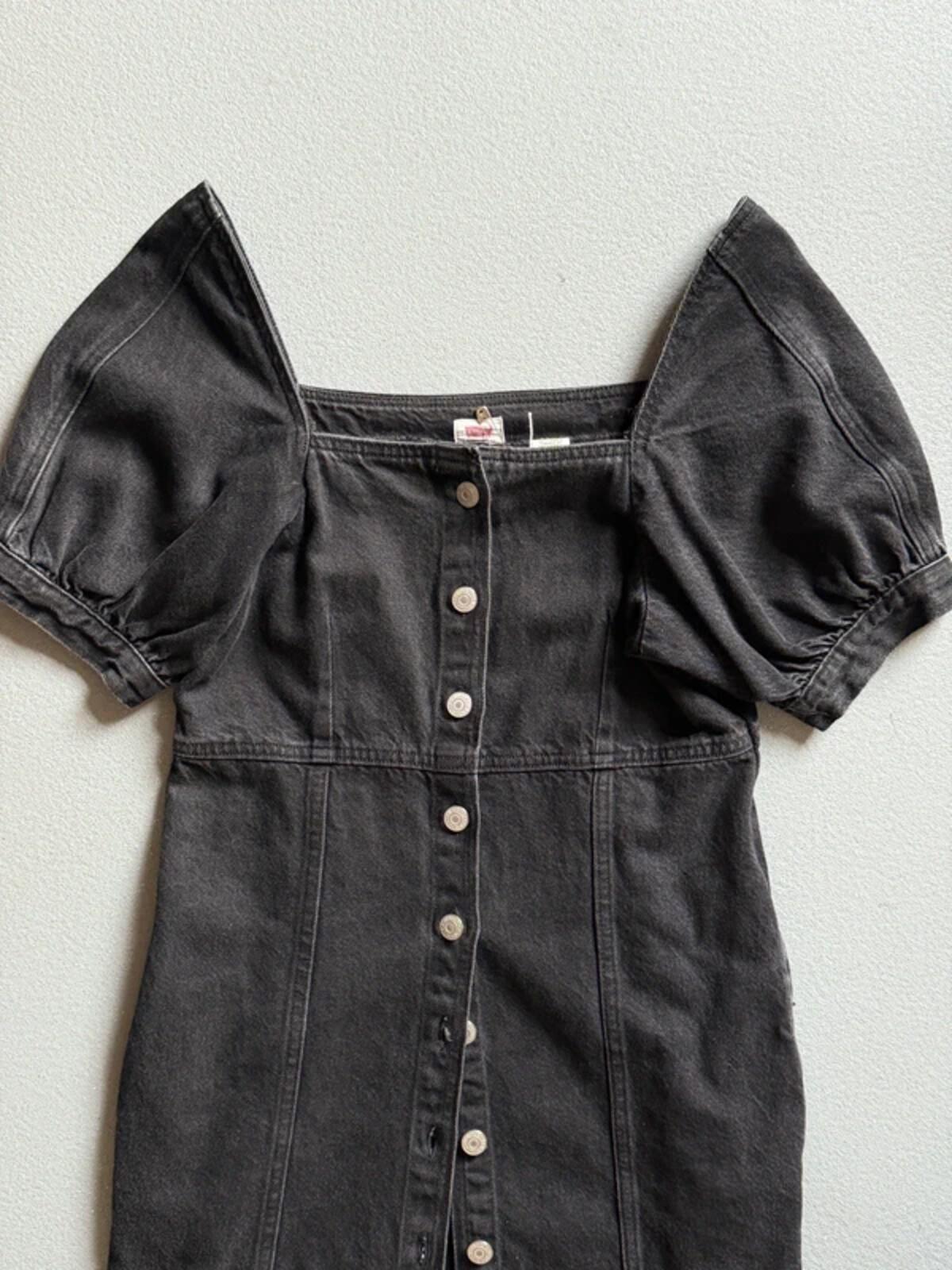 Levi’s Rhode Denim Mini Dress Small Black