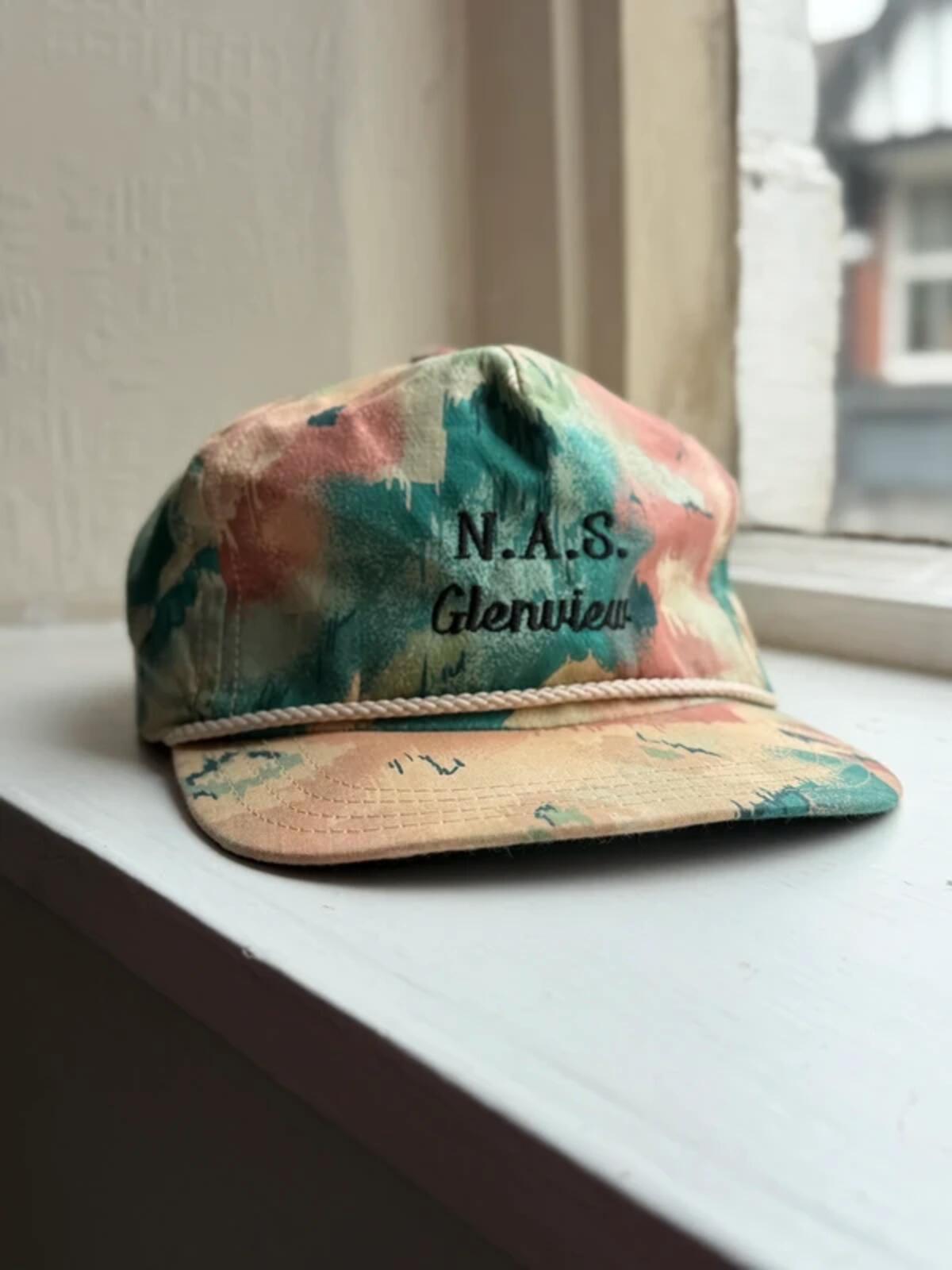 Vintage Camo Print 80s SnapBack Cap