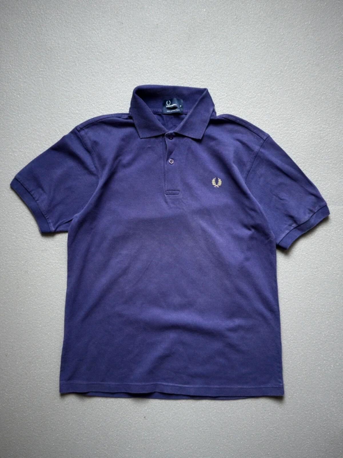 Fred Perry Polo Shirt Purple Medium