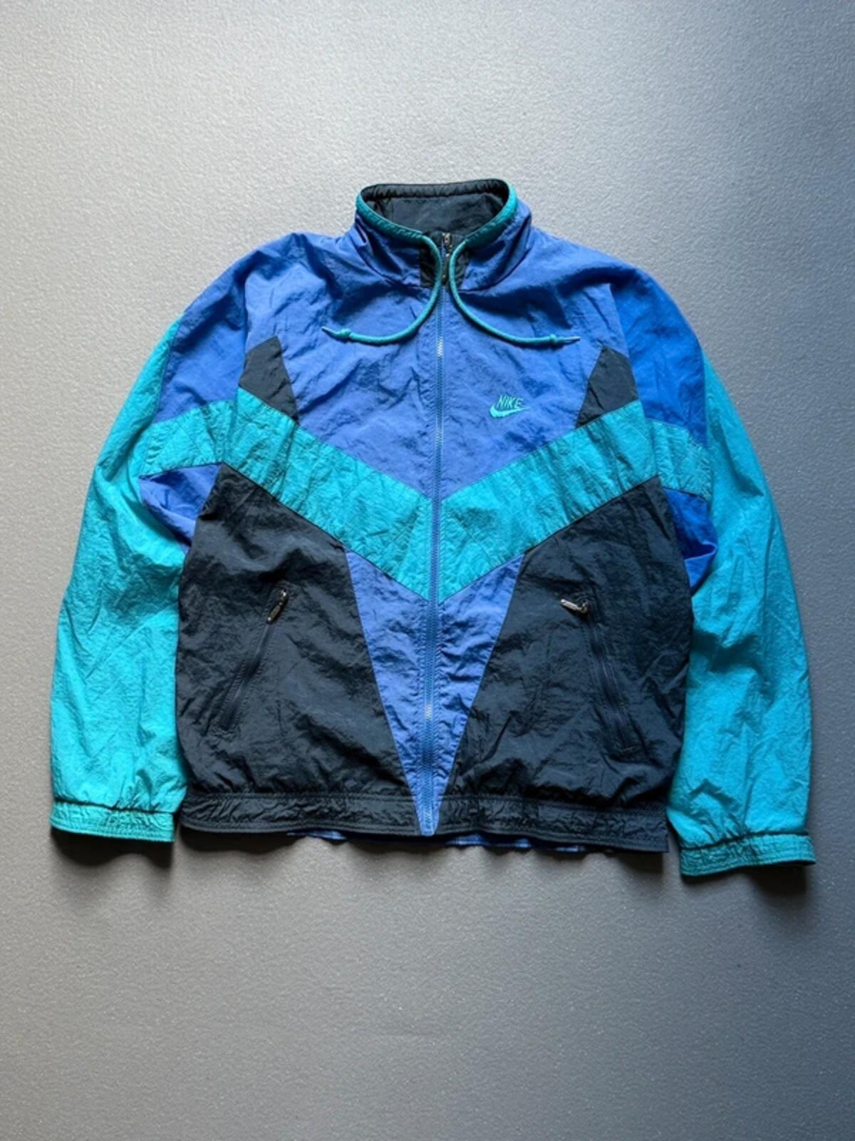 Nike 90s Windbreaker Track Jacket Medium Vintage Mens