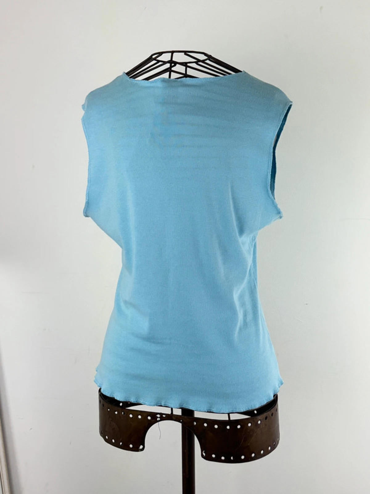 Y2K Asymmetrical Collar Graphic Baby Tee XL