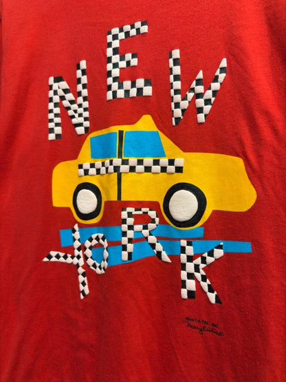 Vintage Single Stitch New York Taxi T Shirt 80s Large