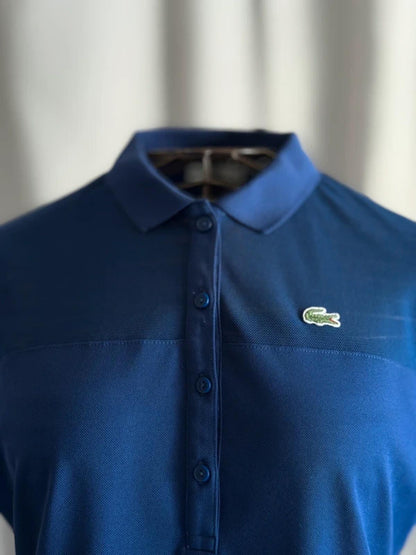 Lacoste Mesh Tennis Ladies Polo Shirt Size 14