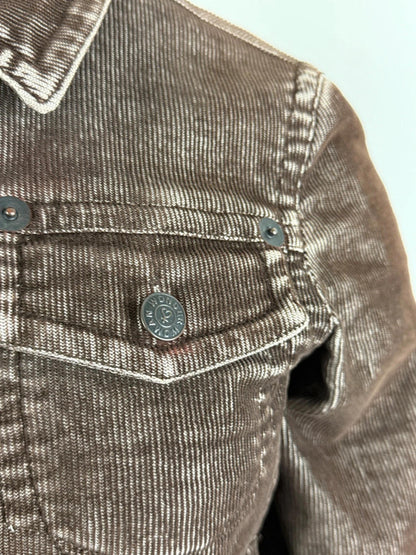 Y2K Cropped Cord Jacket XS