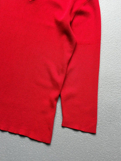 Y2K Keyhole Diamonte 3/4 Sleeve Jumper Small