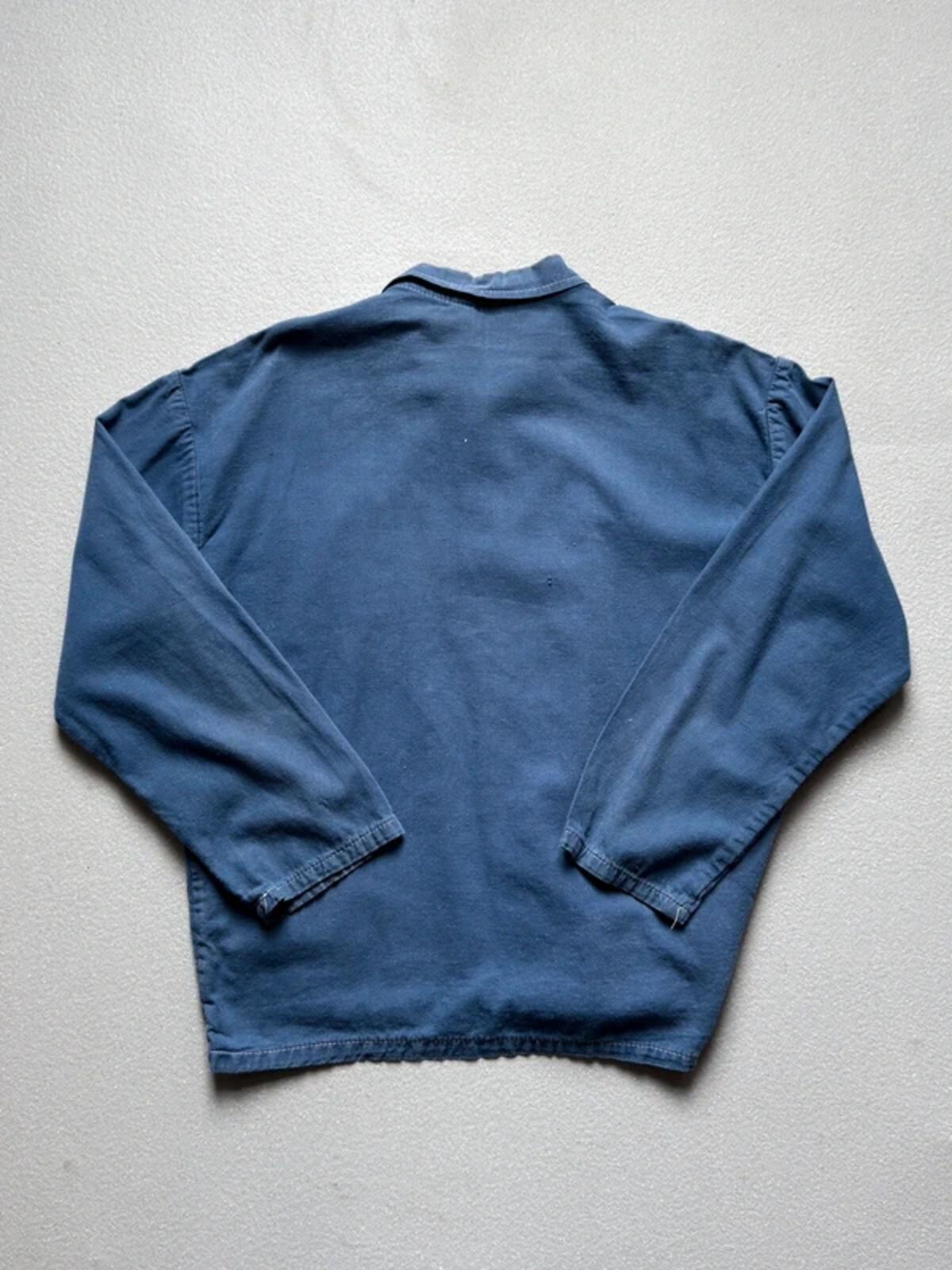 Vintage 70s Euro Blue Work Jacket Large