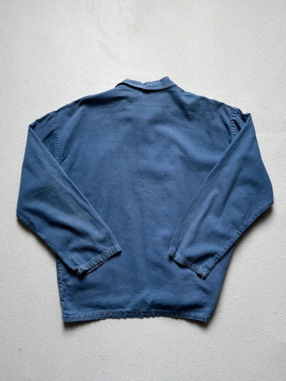 Vintage 70s Euro Blue Work Jacket Large