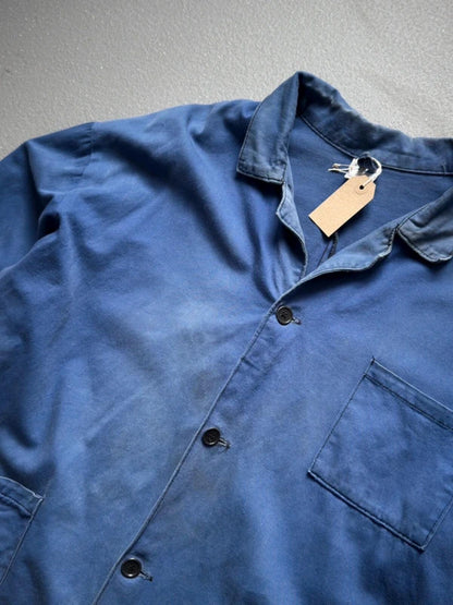 Boxy Fit French Work Jacket Vintage 70s XL