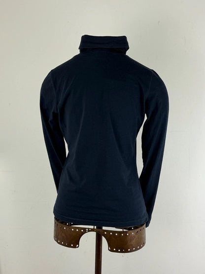 Y2K Polo Horse Long Sleeve Roll Neck Baby Tee Medium