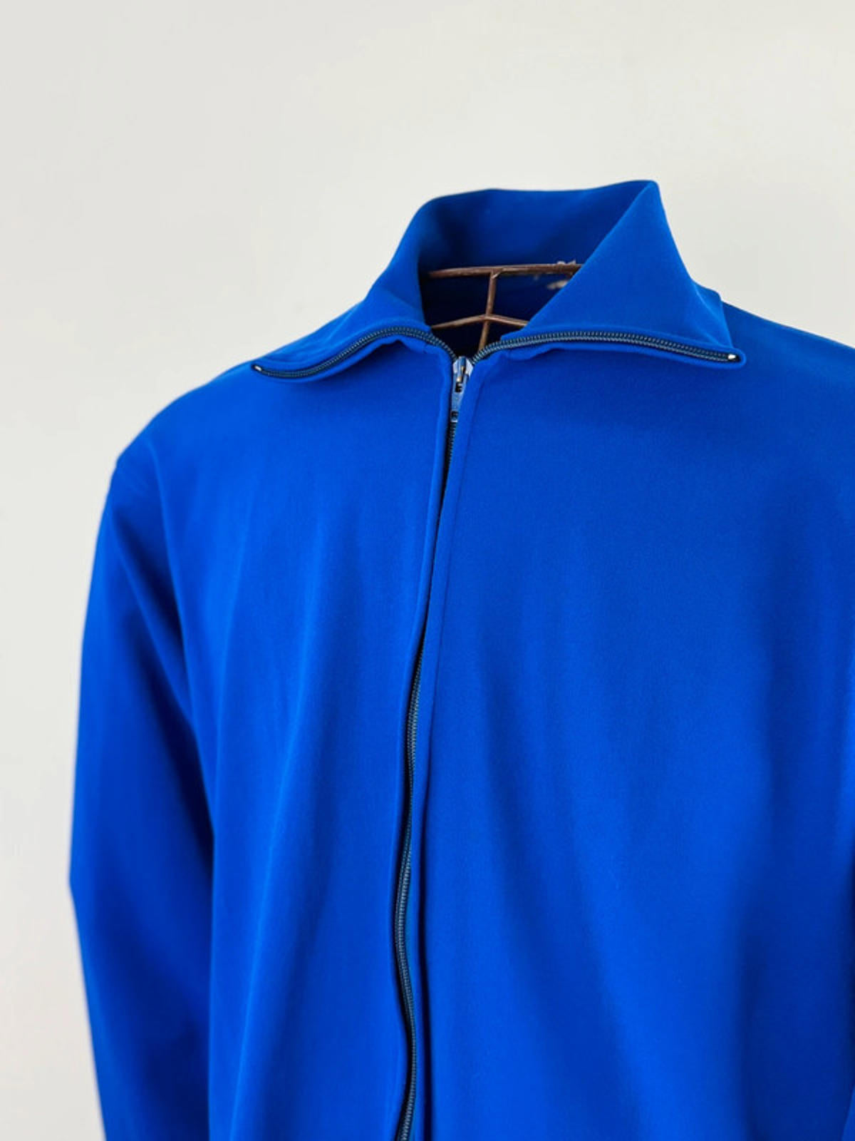 1970s Track Jacket Full Zip Royal Blue Large