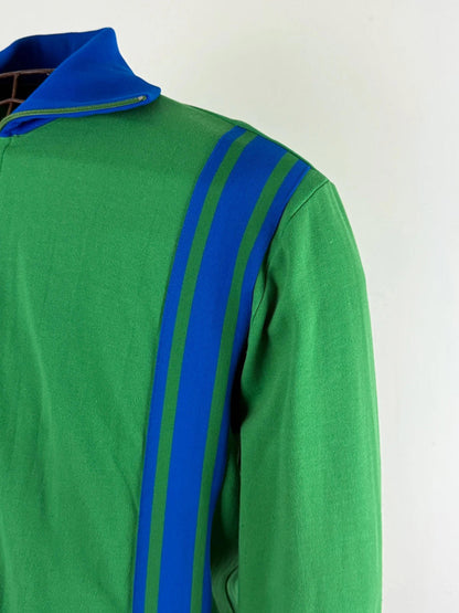 70s Funnel Collar Track Zip Jacket Large