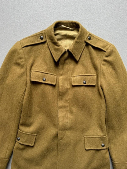1980s Vintage Romanian Military Wool Jacket Small