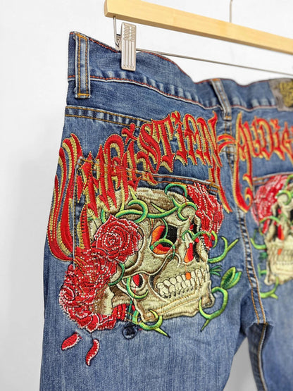 Christian Audigier Y2K Jeans 36”