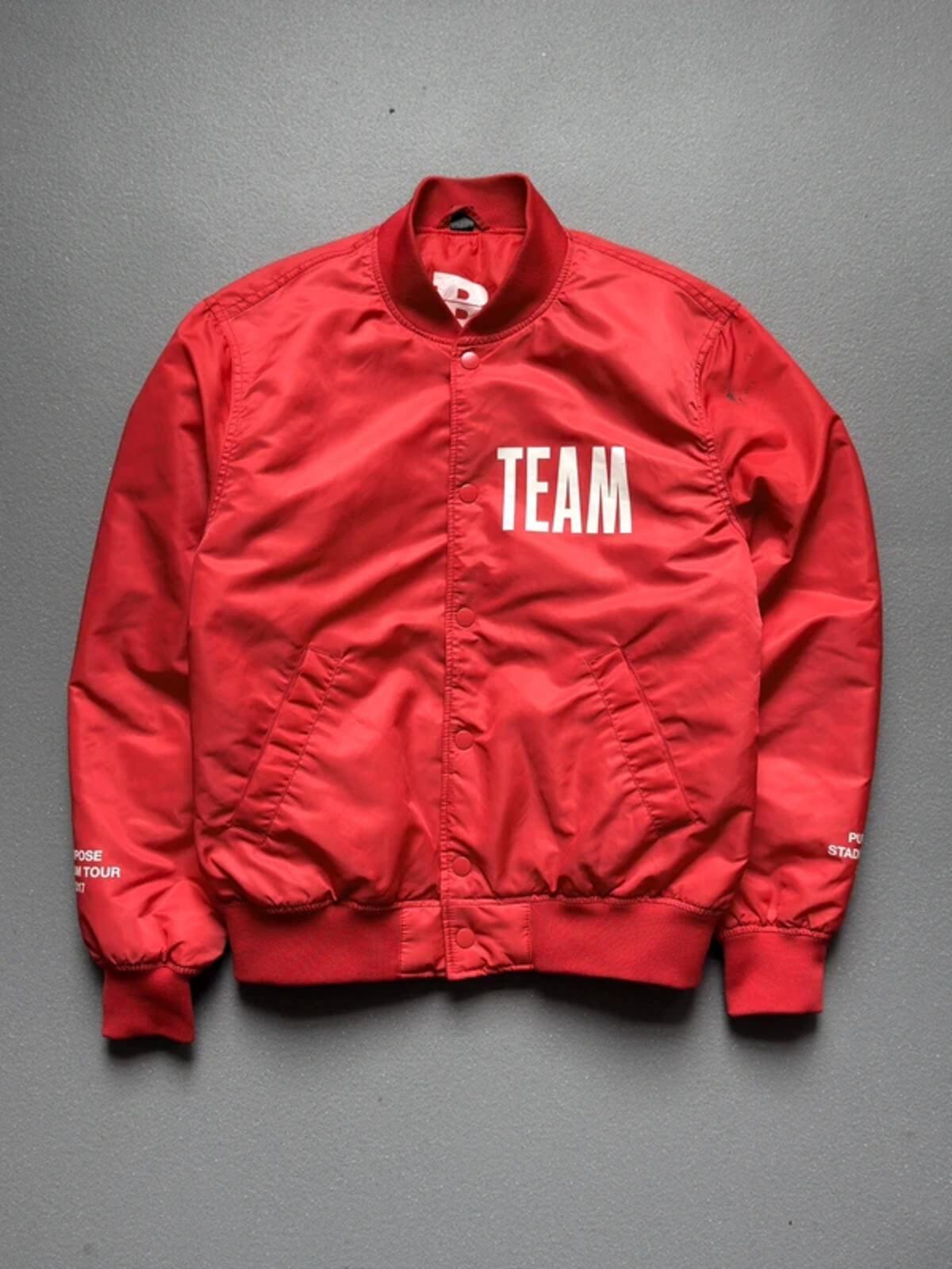 Justin Bieber Purpose Tour Bomber Jacket Medium