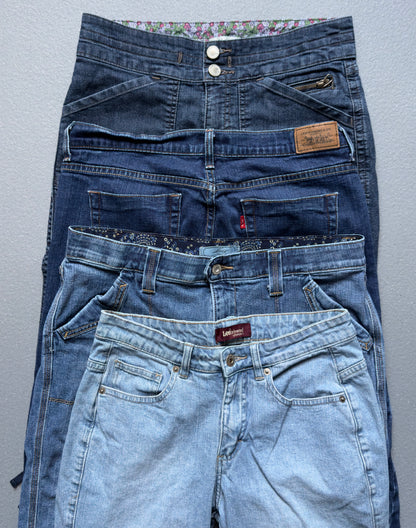 Y2K Levi's & Lee Denim Capris x 30 [Grade A, Laundered)
