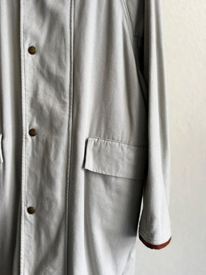 Orvis Vintage Canvas Trenchcoat Men’s Large Grey