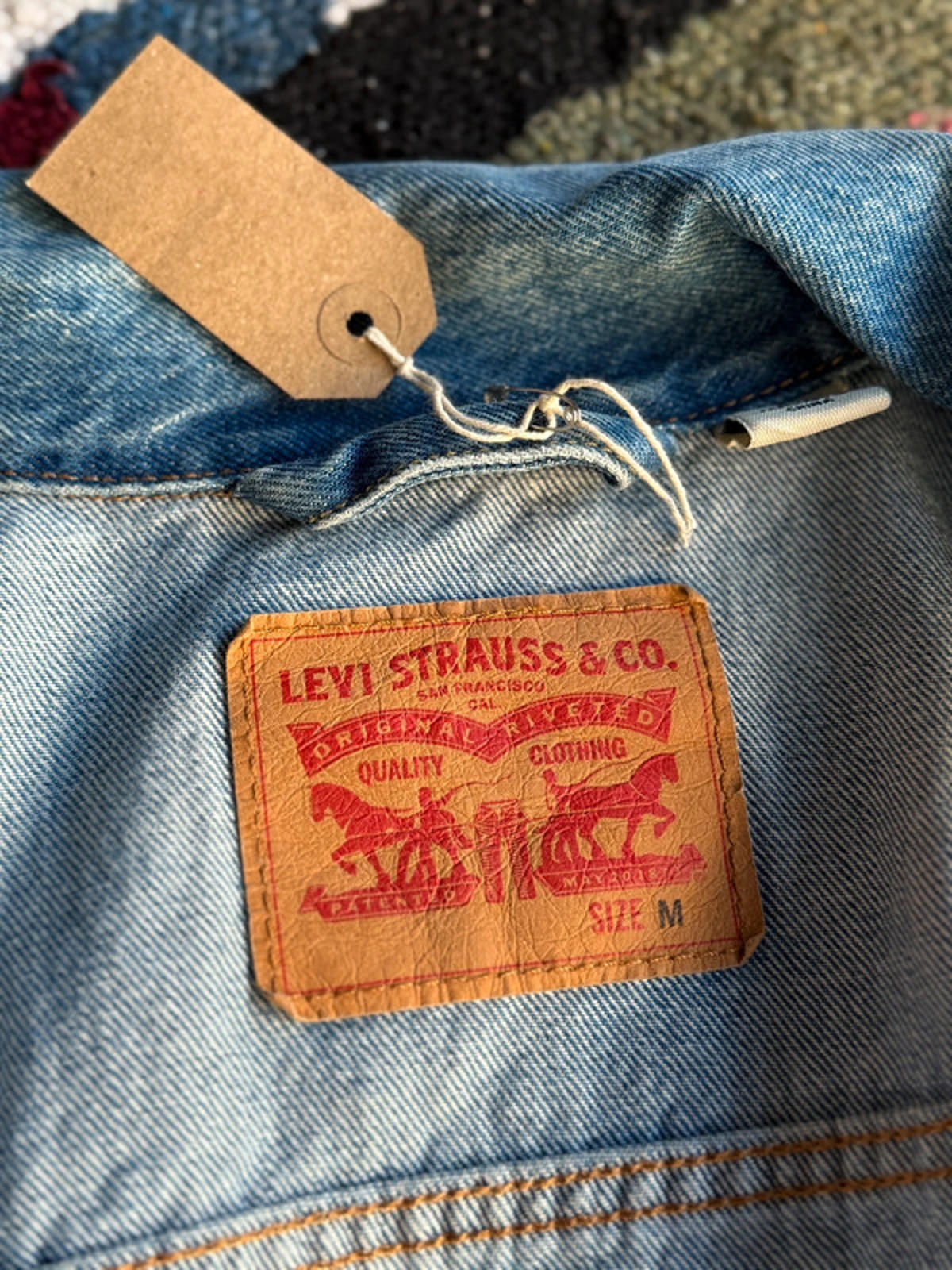 Levi’s Western Custom Painted Denim Jacket Medium