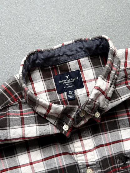 American Eagle Check Oxford Shirt XXL Ivy League