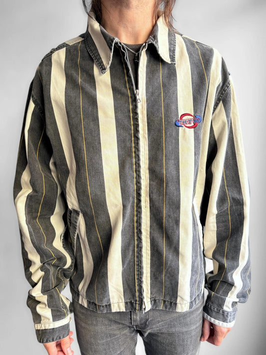 Striped Harrington Work Jacket Vintage XL