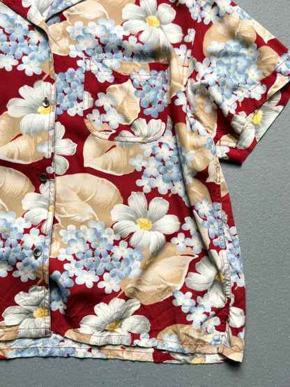 Vintage Liz Claiborne Floral Boxy Shirt Blouse XL Ladies