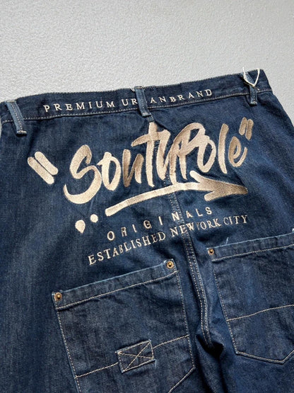 Southpole Y2K Baggy Carpenter Jeans 34”