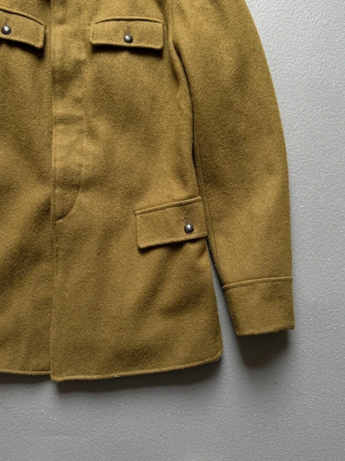 1980s Vintage Romanian Military Wool Jacket Small