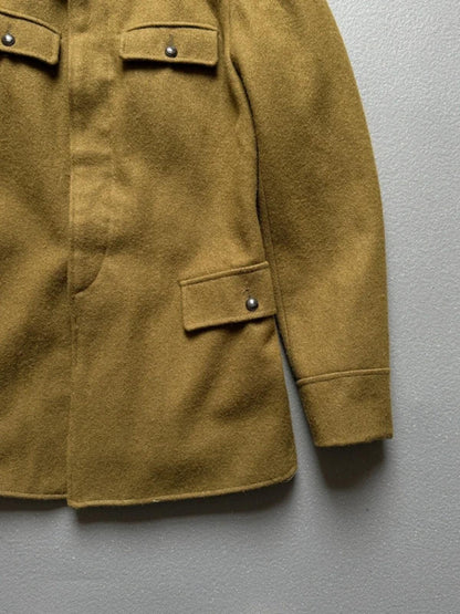 1980s Vintage Romanian Military Wool Jacket Small