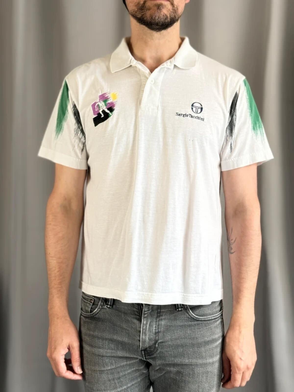 Sergio Tacchini 80s Polo Shirt Medium