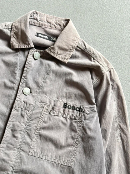 Bench Overshirt Small Y2K Utility Grey