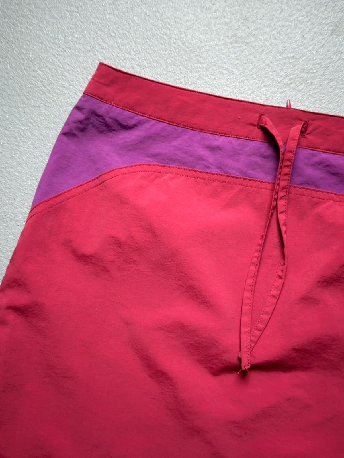 Y2K Sporty Nylon Mini Skirt Medium 28”