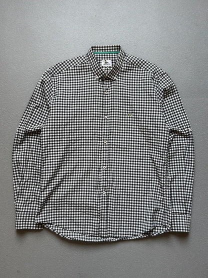 Lacoste Black & White Check Shirt Medium