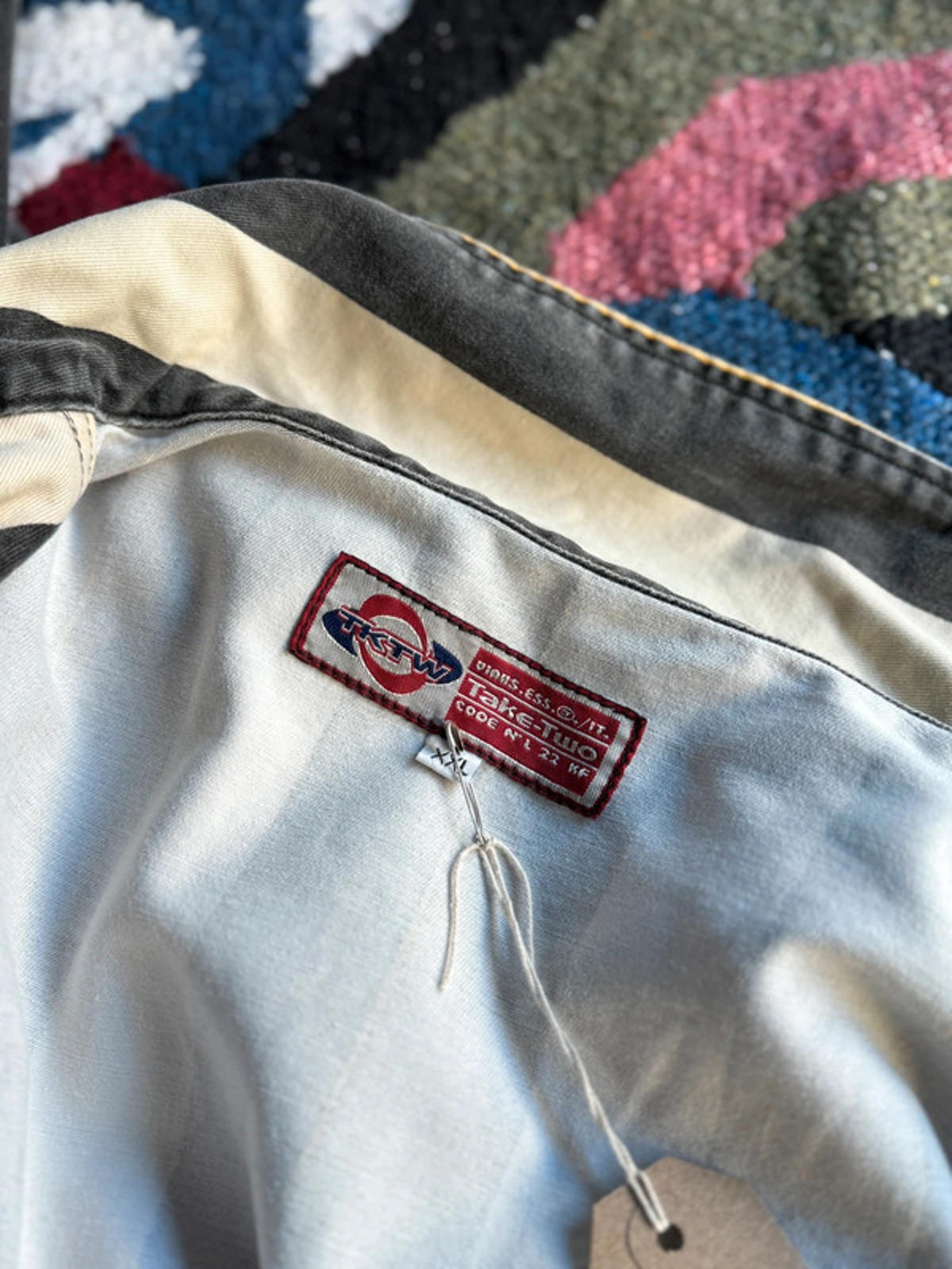 Striped Harrington Work Jacket Vintage XL